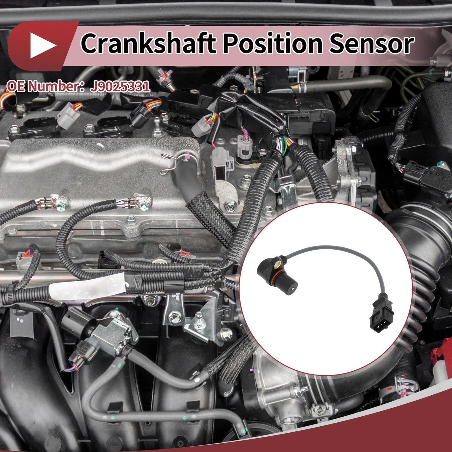 Crankshaft Position Sensor 1.2L for CHEVROLET SAIL (2012-2017) 1 Pc