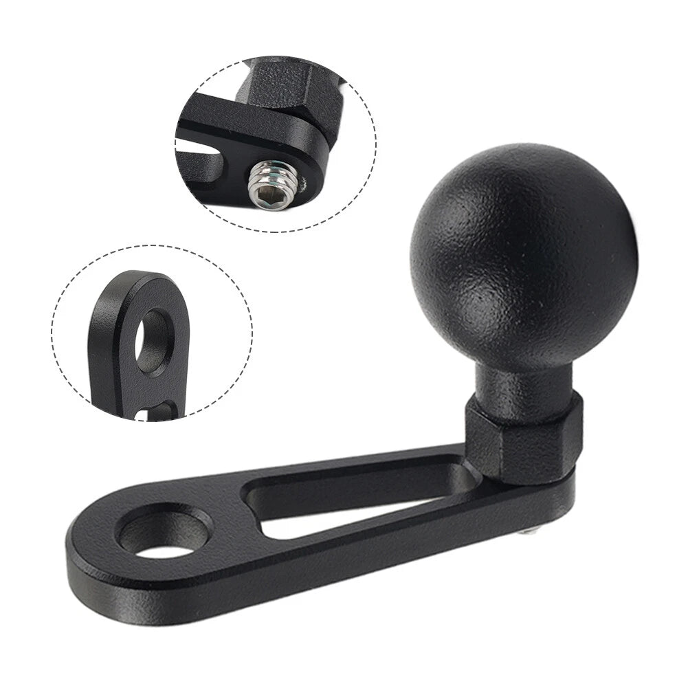 Universal Motorcycle Ball Head Base GPS Phone Holder Clamp Stand