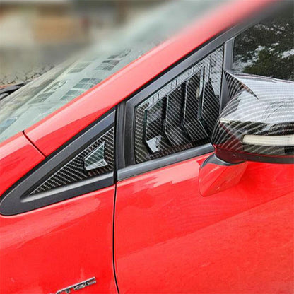 Carbon Fiber Black Front Window Scoop Louver Cover for Honda Civic (2012-2015)