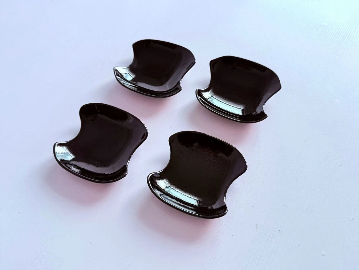 Door Handle Bowl Cover Trim for 2024-2025 Toyota Grand Highlander ABS Black