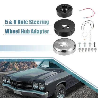 Billet Steering Wheel Short Hub Adapter Connector for Chevy GM