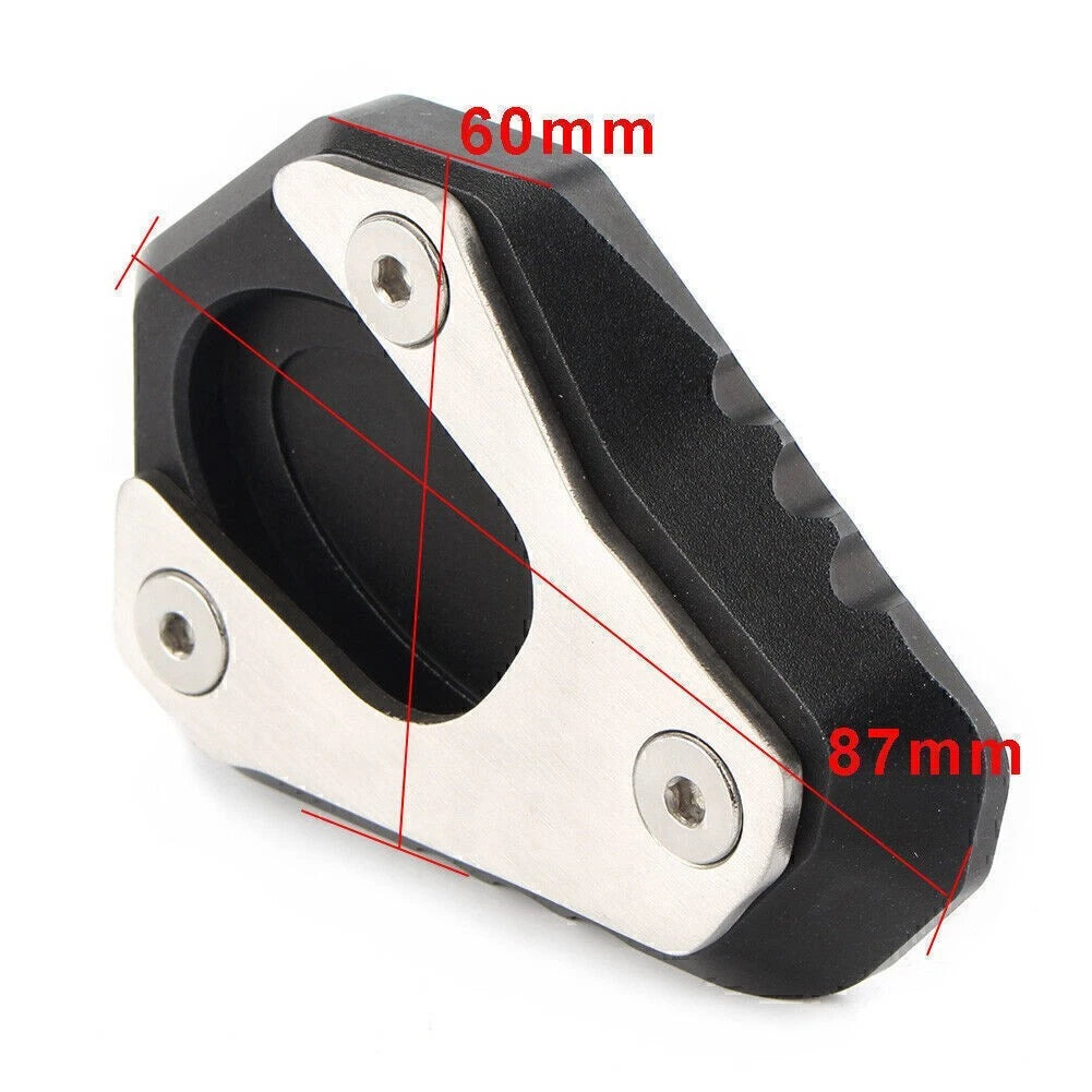 Kickstand Enlarger Plate for Kawasaki ER-6F/ER-6N (2013-2017) Gray