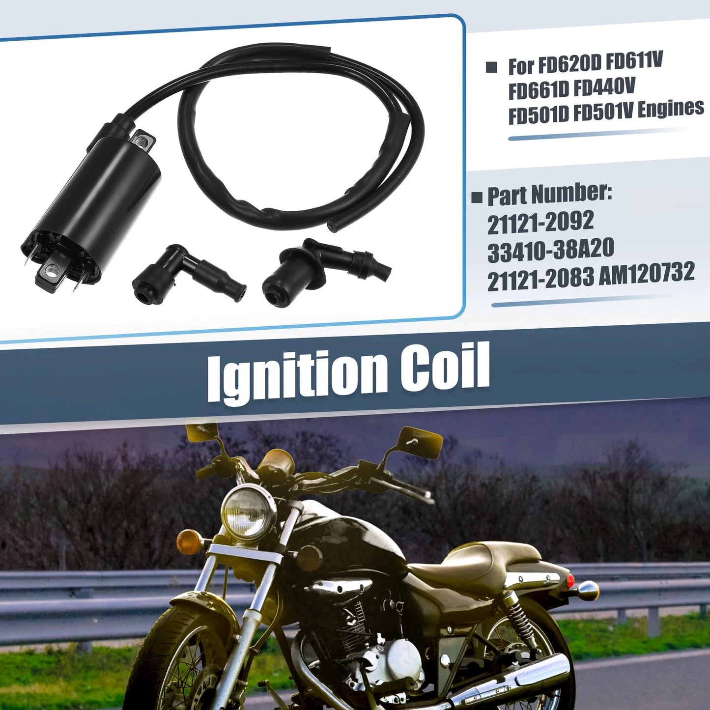Ignition Coil for Kawasaki Vulcan Mule 3010 3020 Lawn Mower
