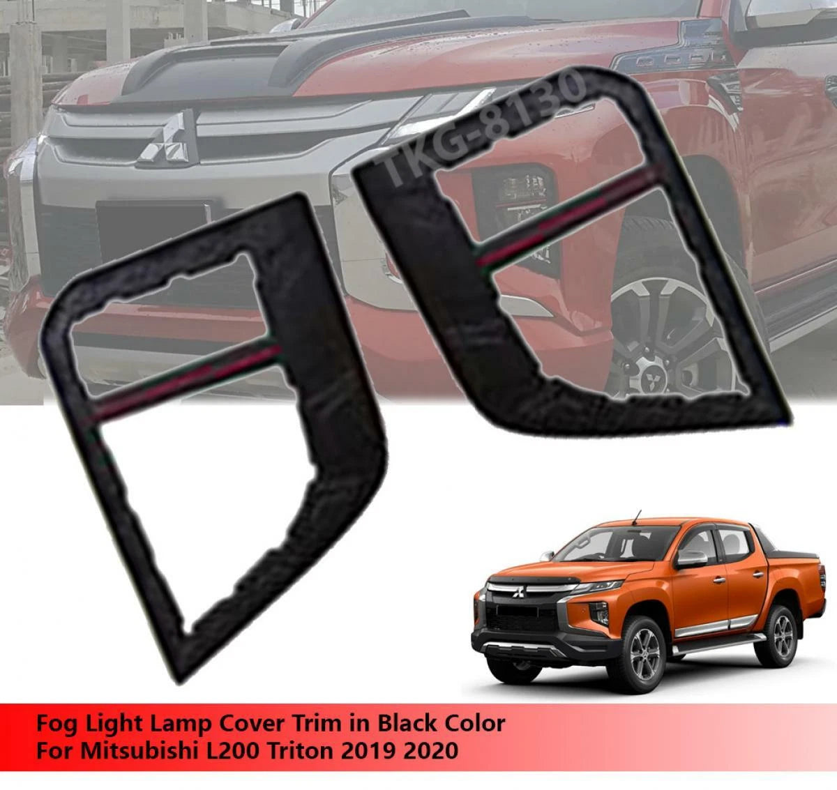 Fog Light Cover Trim for Mitsubishi Triton L200 (2019-2020)