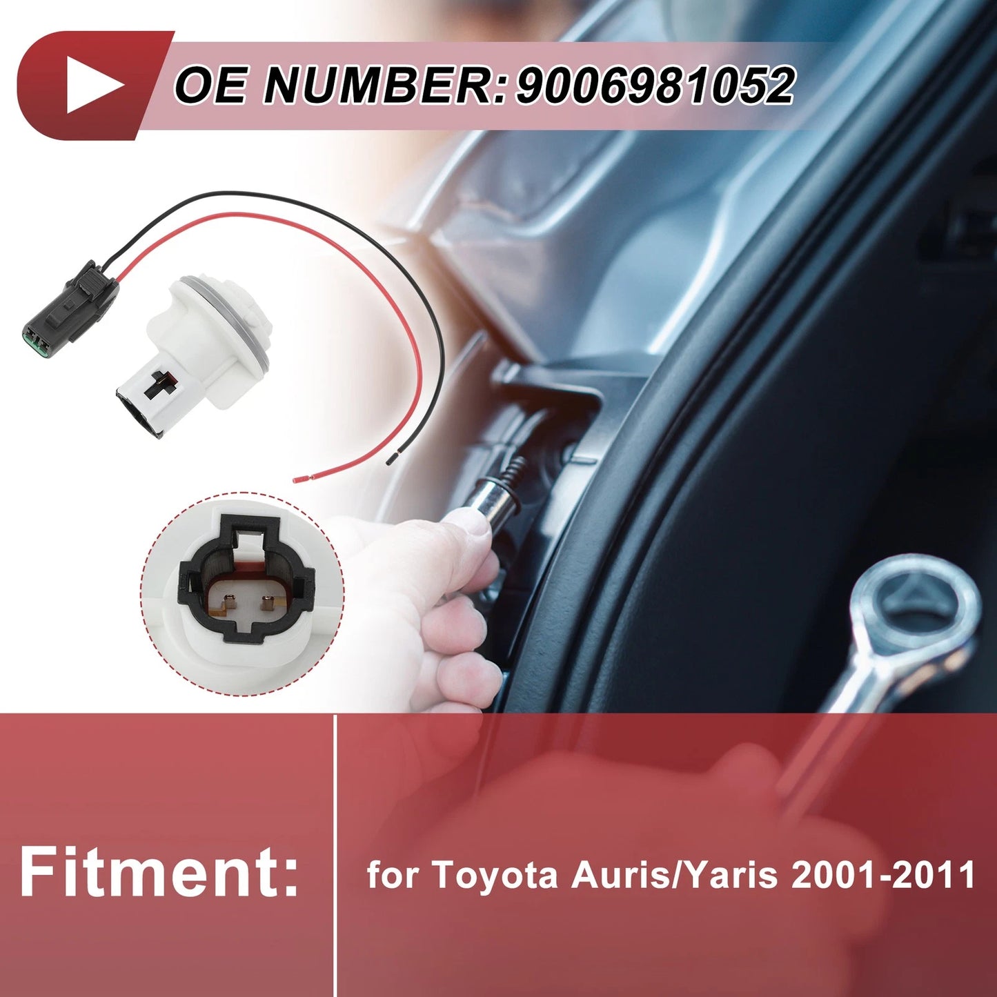 Front Turn Signal Light Socket Wiring for Toyota Auris (2001-2011)