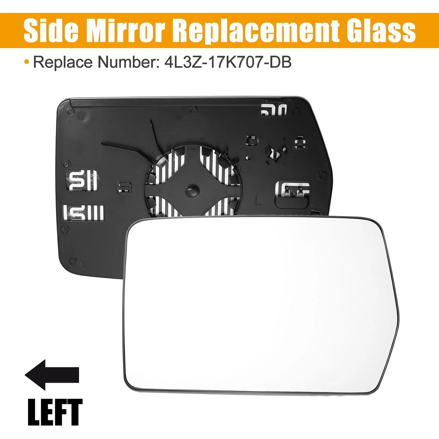 Heated Driver Left Side Mirror Glass for Ford F-150