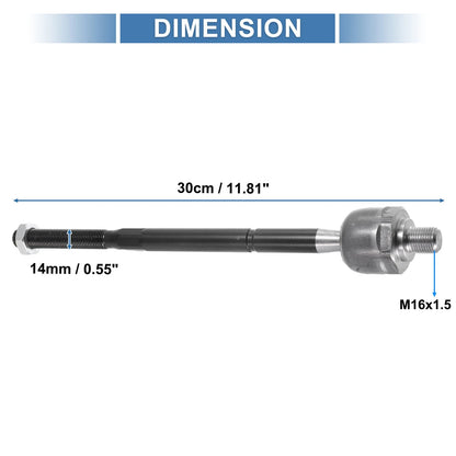 2 x Front Inner Tie Rod End Links for Ford Explorer, Lincoln MKT (2011-2019)