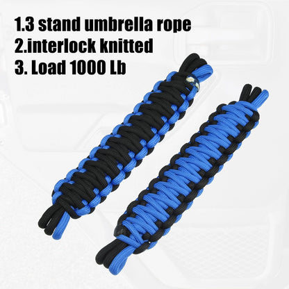 Nylon Door Limiting Check Straps for Wrangler TJ JL (1987-2021) Black Blue