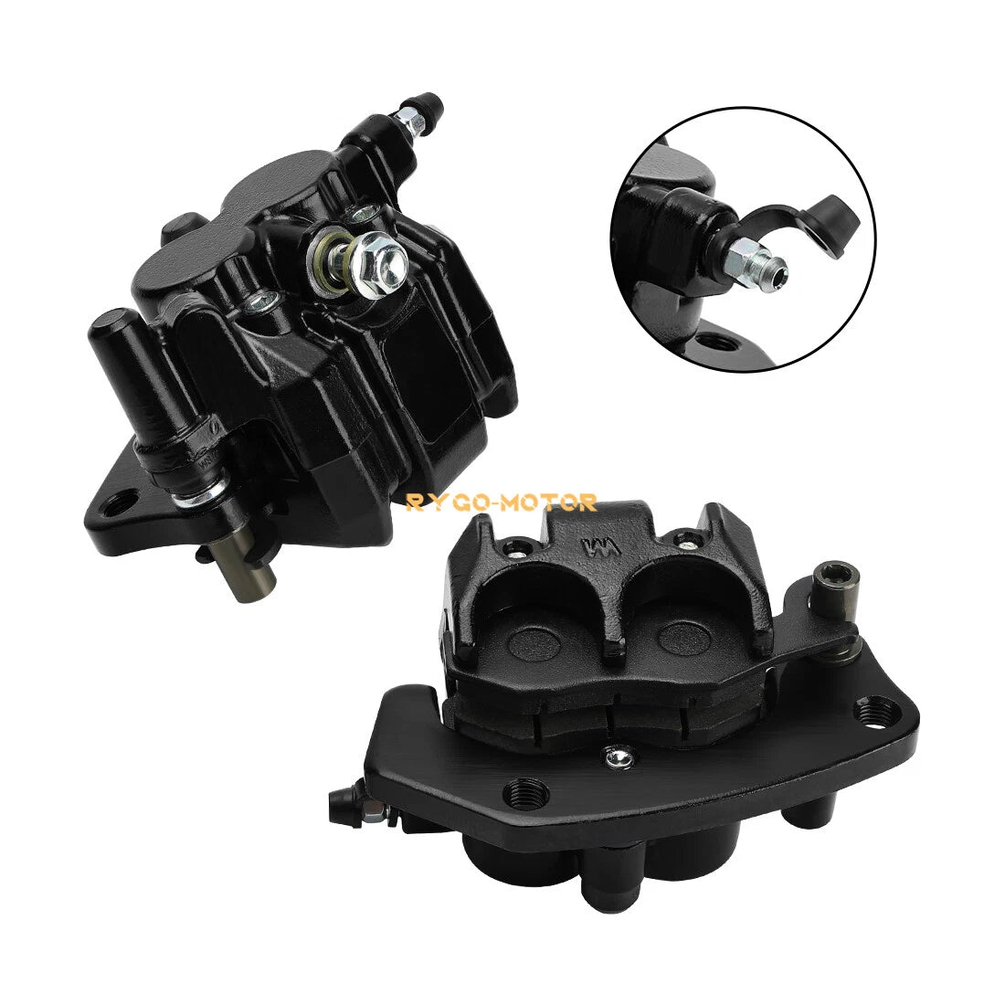 Front / Caliper w/ Pads for Kawasaki Mule Pro FXT FXR FX DXT DX (2015–2024)