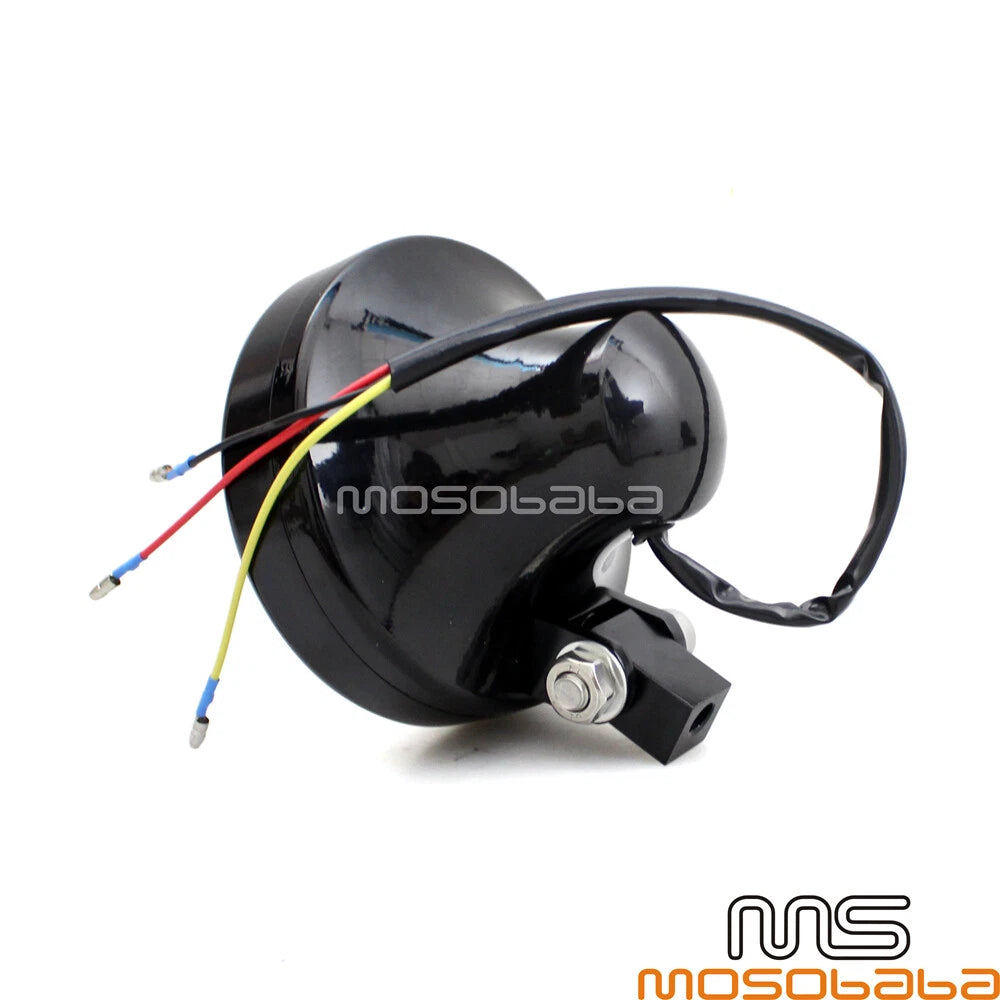 Drilled Headlight 4.5" for Harley Cafe Racer Sportster Chopper