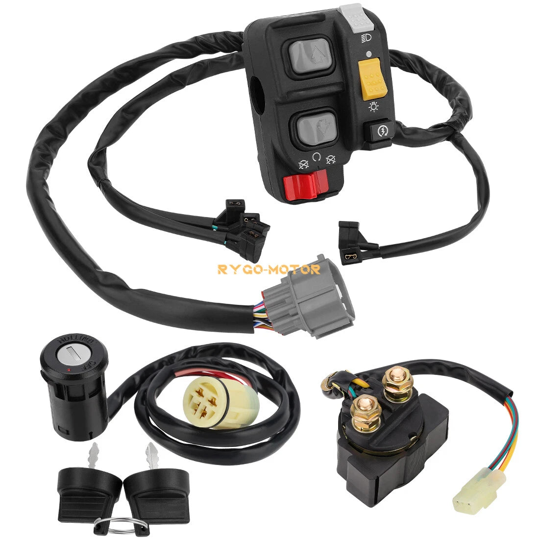 Handlebar Key Starter Relay Switch for Honda Rancher TRX420 (2007–2013)
