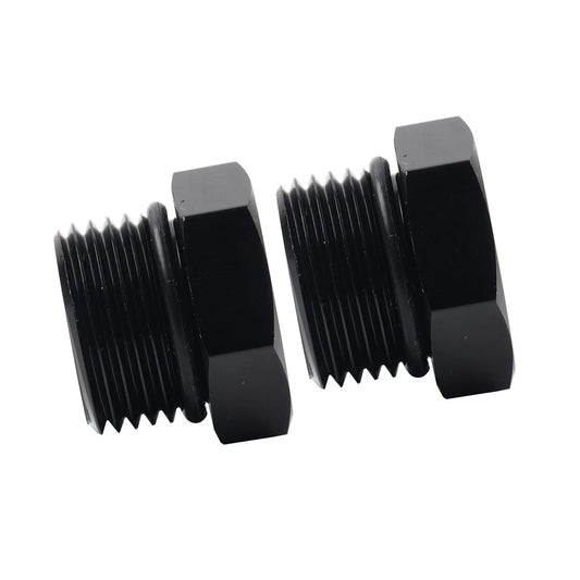 2 x Aluminum 8AN Block Off Cap ORB Plug Male Fitting Adapters for Universal