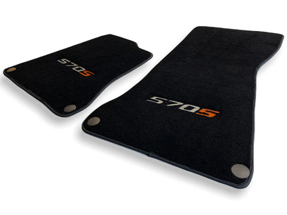 Floor Mats for McLaren 570S Black Tailored Carpets Set LHD (2015-2022)