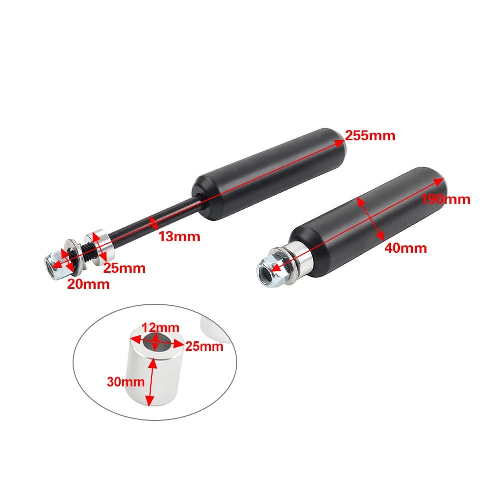 6" Crash Bar Shock Frame Sliders for Harley Dyna (2006-2017)