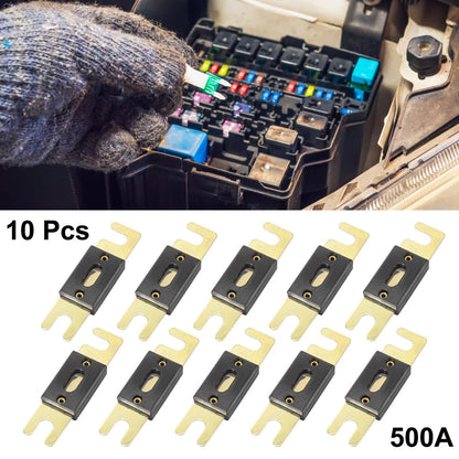 10 x 500A ANL Fuses for Car Truck Motorcycle Boat Audio