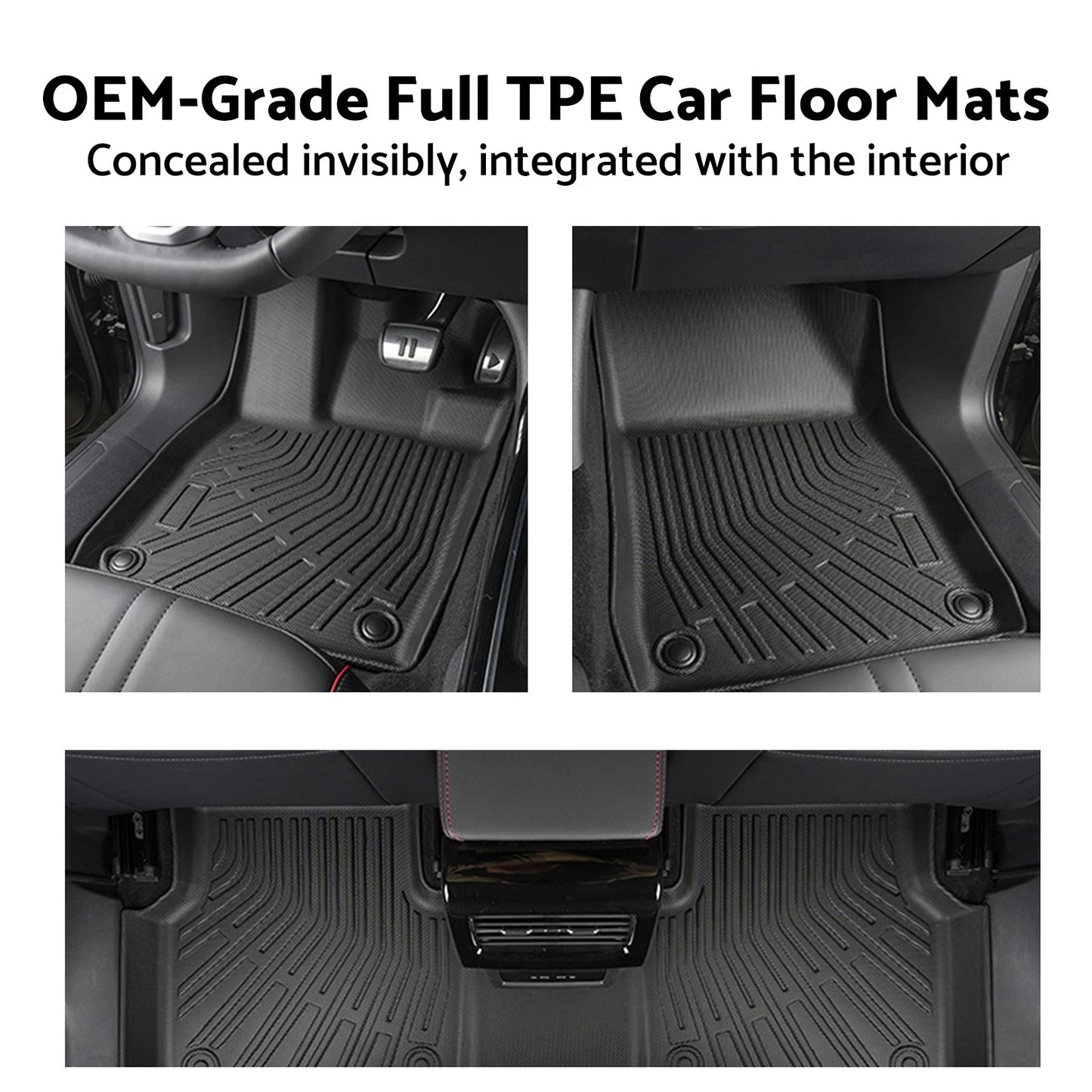 Waterproof Floor Frunk Boot Liner Set for Tesla Model 3 (2023-On)