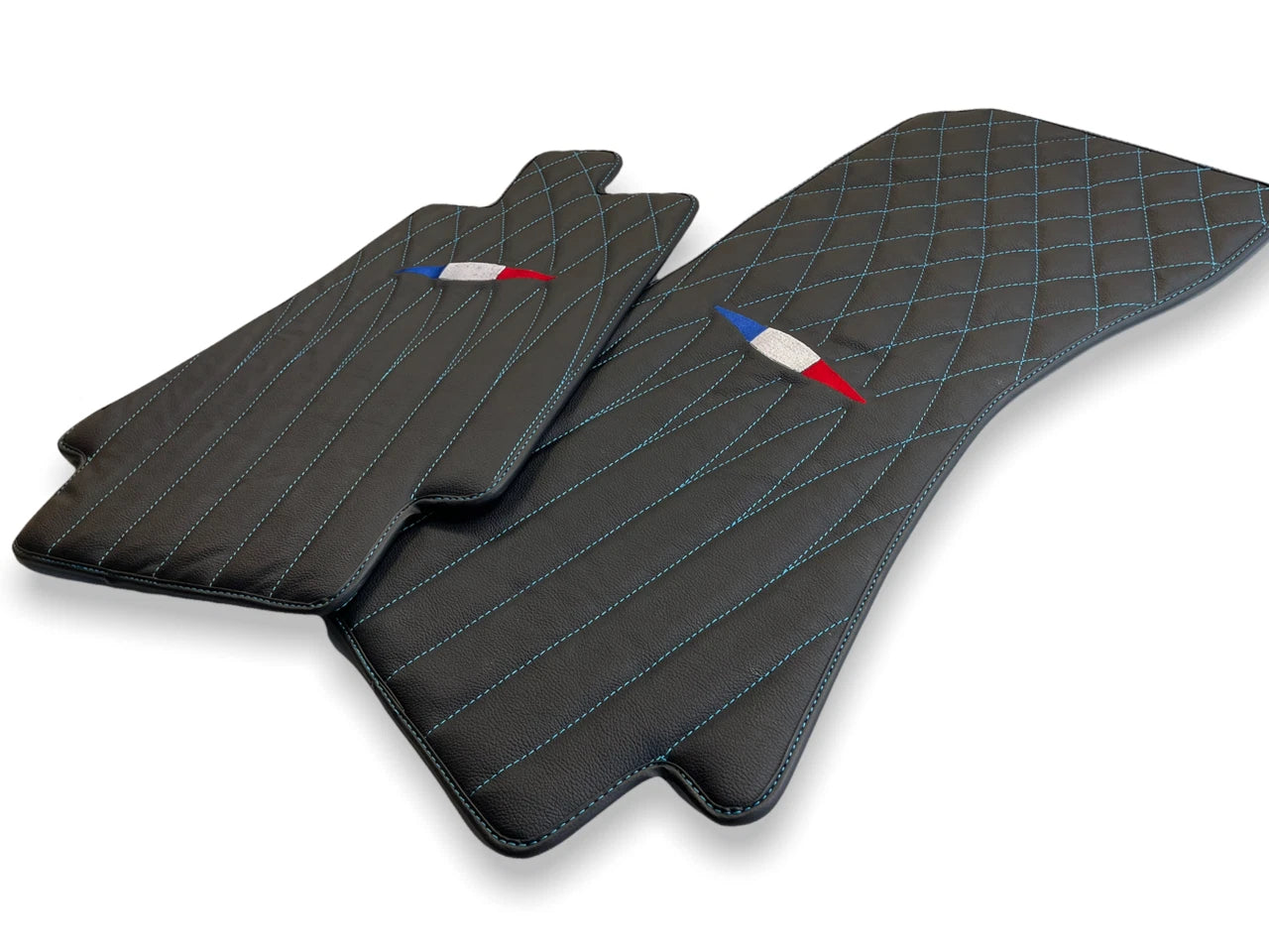 Leather Floor Mats for Bugatti Chiron 2018-2022 Limited Edition AutoWin