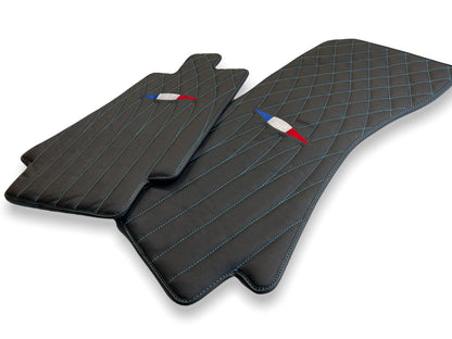 Leather Floor Mats for Bugatti Chiron 2018-2022 Limited Edition AutoWin