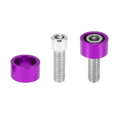 9 Pcs M8x1.25 Header Manifold Cup Washers Bolts Purple for Honda Civic Acura