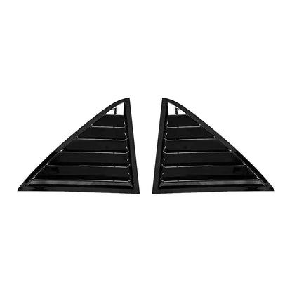 Real Window Louver Shutter Cover Gloss Black for Chrysler 300 (2011–2023)
