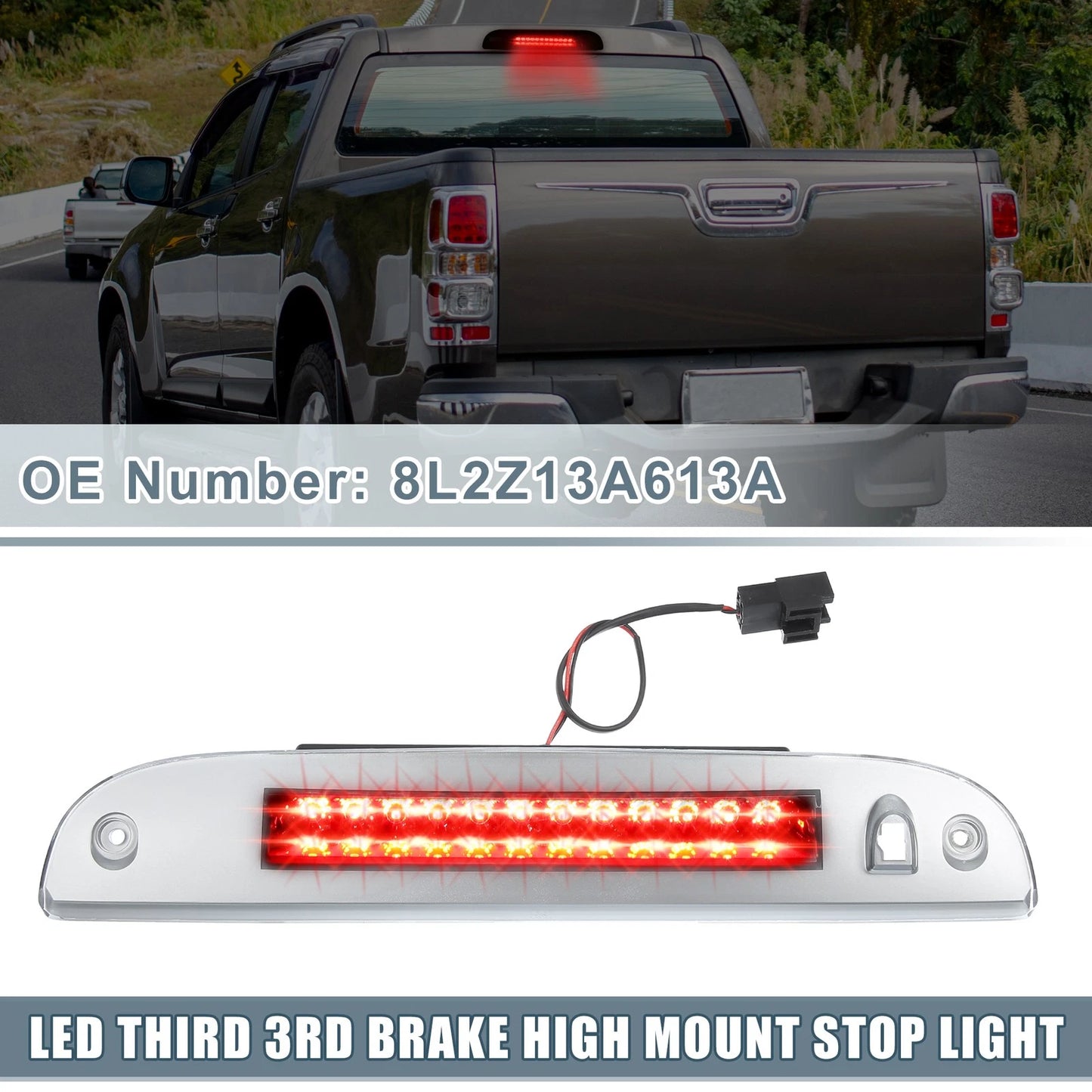 Auto High Mount Stop Light for Ford Escape 2008-2012 Clear Lens
