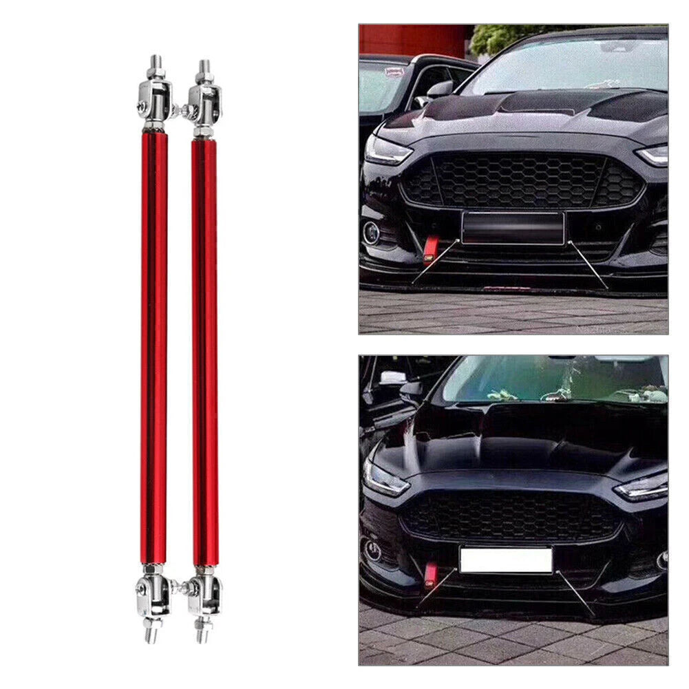 Adjustable Front Bumper Lip Splitter Strut Rod Tie Support Bar for Make & Model