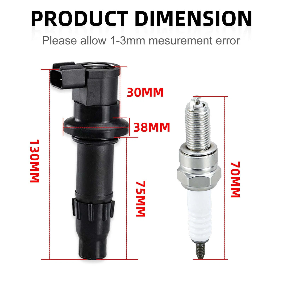 Ignition Coil & Spark Plug for Yamaha YZ450F YFZ450 YFZ450X (2003–2013)
