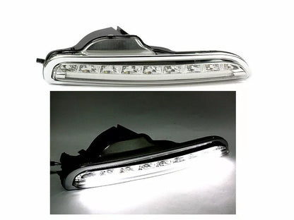 Fog Light 2 x LED DRL Bumper Lamp Clear for Porsche Boxster (2005-2008)