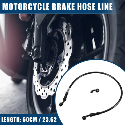 Set 60cm Motorcycle Hydraulic Brake Line Fitting With Banjo