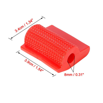 2 x Universal Red Gear Shift Shifter Protector Cover Anti Slip for Motorcycle