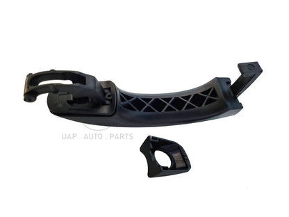 Front Right Outer Door Handle W Keyhole - Black for Volkswagen Amarok (2010-2020)