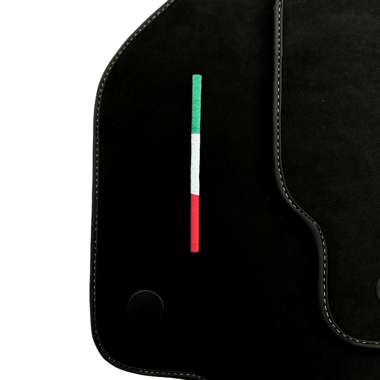 Alcantara Black Floor Mats for Ferrari 488 Pista Spider (2019-2020)