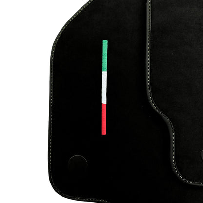 Alcantara Black Floor Mats for Ferrari 488 Pista Spider (2019-2020)