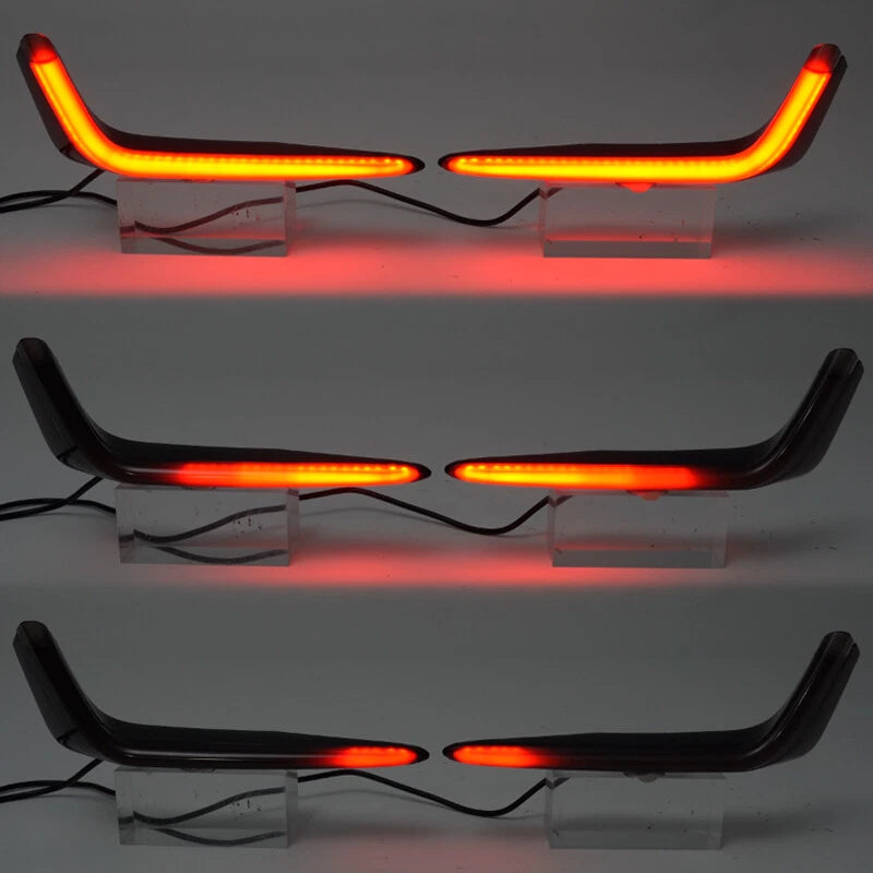 2 x LED Tail Brake Light for 2017-2021 Honda Civic Rear Bumper Reflector Lamps