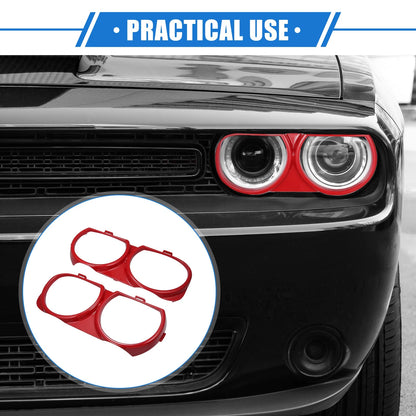 Headlight Trim Ring Front Left & Right Pair for Dodge Challenger