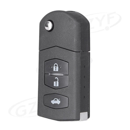 3 Button Flip Key Shell for 2004-2013 Mazda 3, 5, 6 Remote Key Case