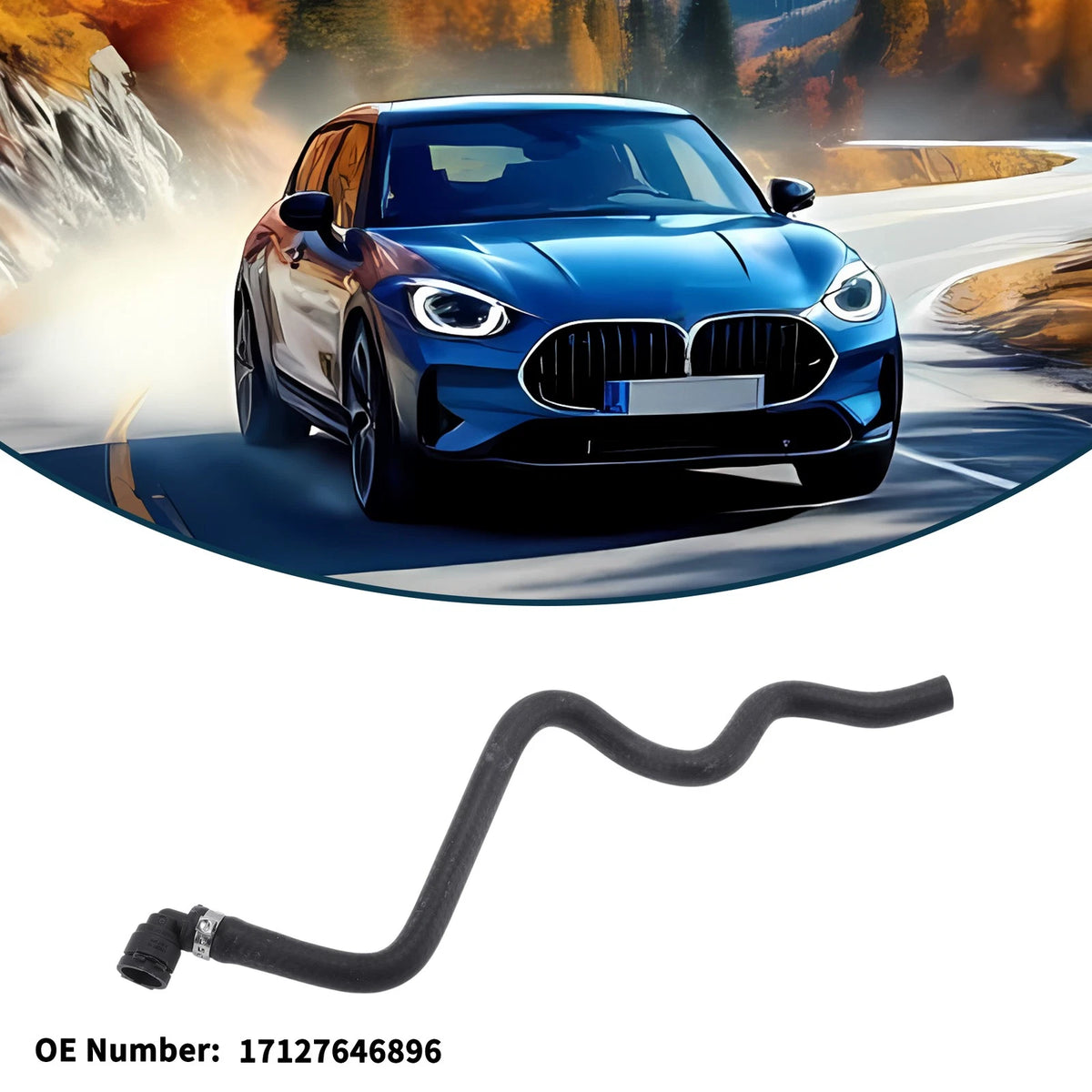 Radiator Hose for BMW Mini Clubman 2014-2024 (17127646896)