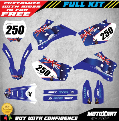 Custom Decal Kit for Yamaha YZF 250 (2006-2009) Aussie Style Graphics