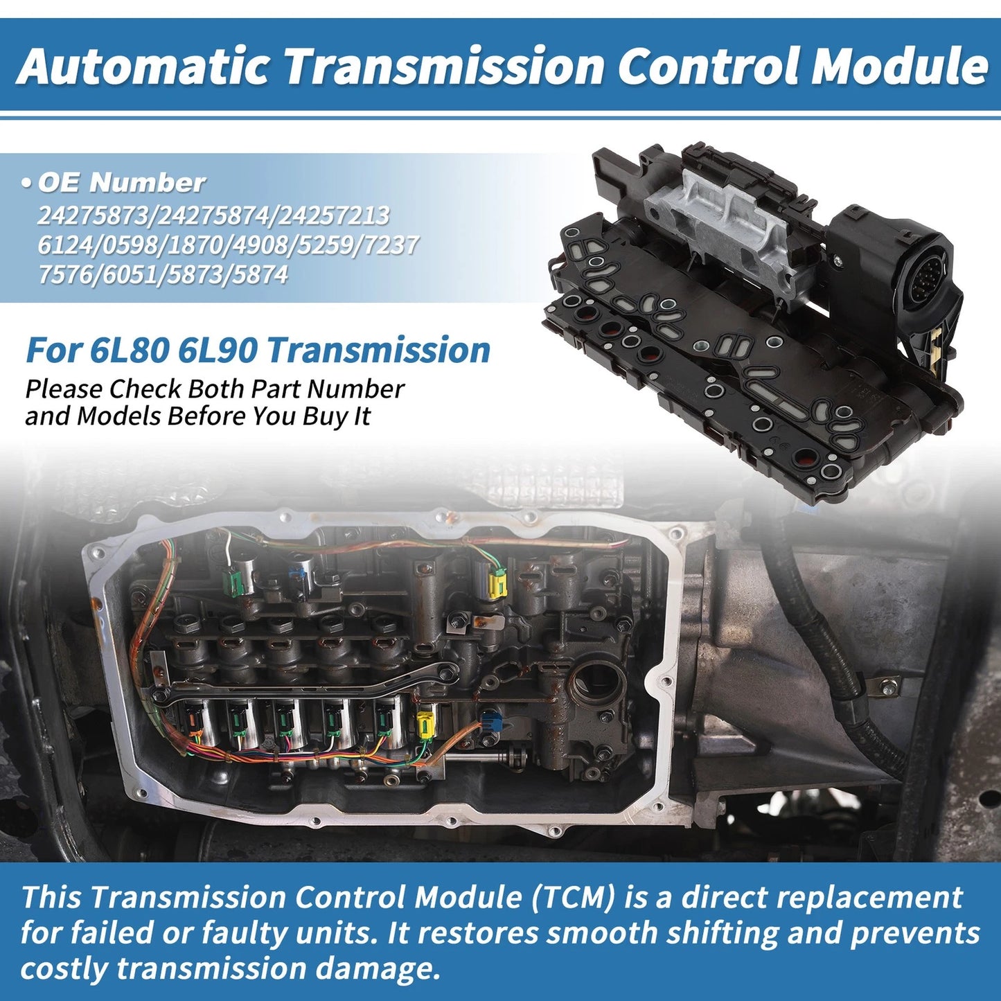 6L80 6L90 TCU TCM Transmission Control Module for GMC