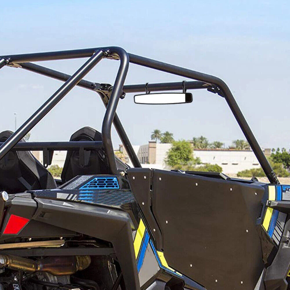 Rear View Center Mirror w/1.75" 2" Clamp for Polaris RZR Yamaha Honda Talon