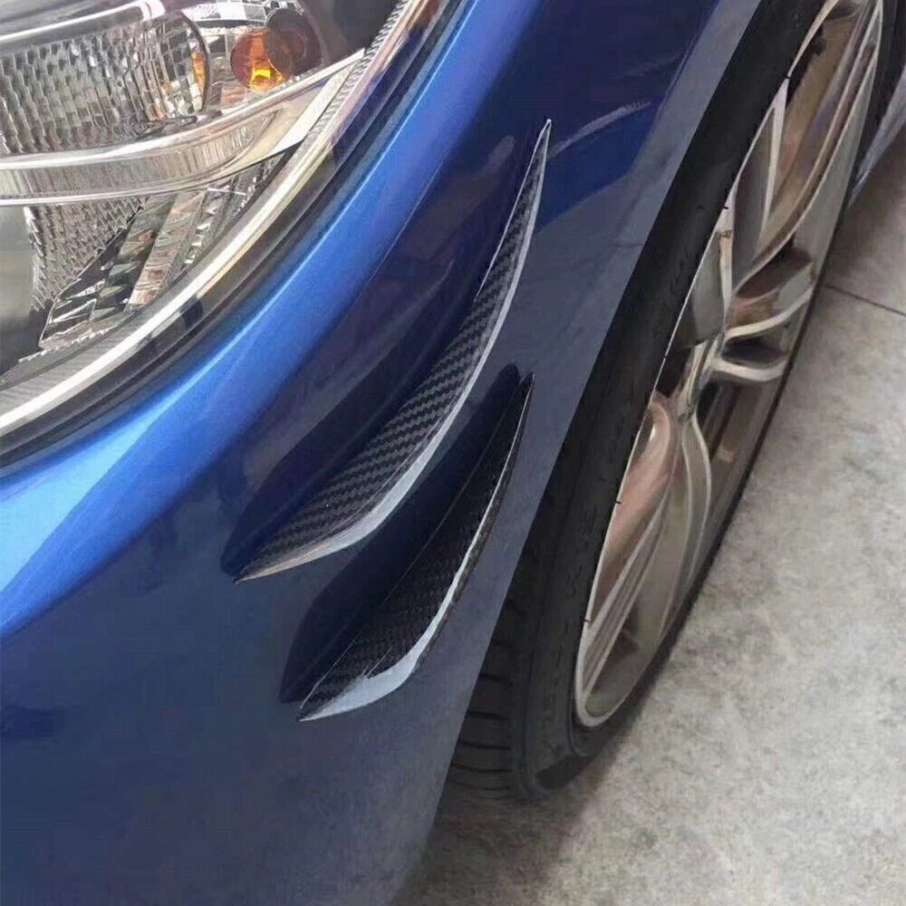 4 x Carbon Fiber Front Bumper Fins for BMW