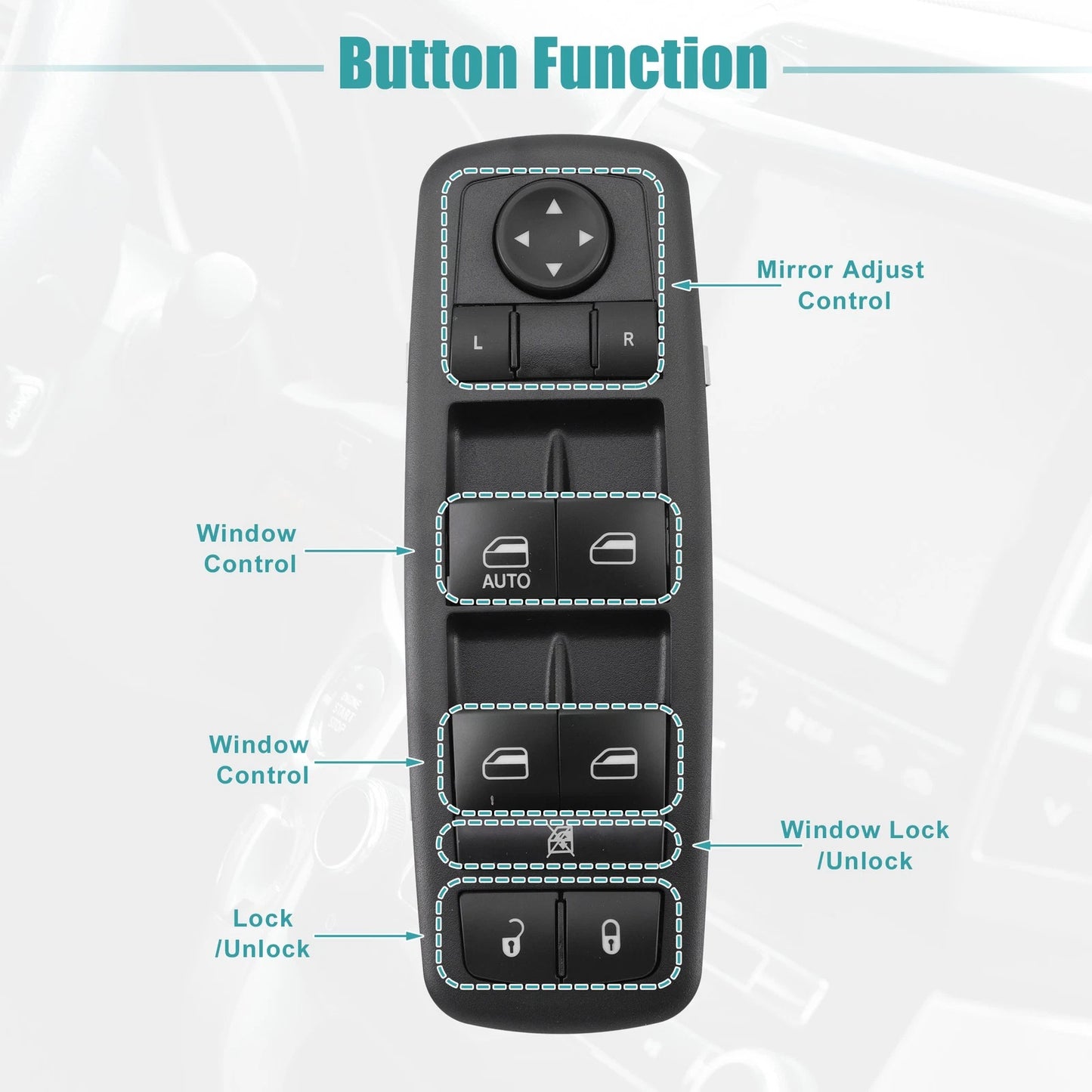 Power Window Switch for Dodge Journey (2011-2020)