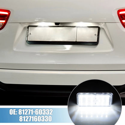 2 x White LED License Plate Light for Toyota Land Cruiser