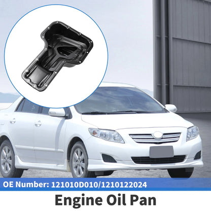 Engine Oil Pan for Toyota Corolla (1998-2008) - 1 x Iron Black