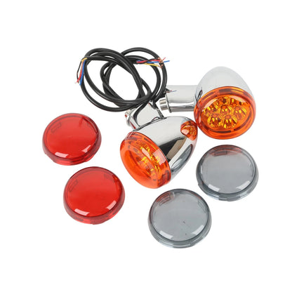 Chrome Turn Signal Lights Bracket for Harley XL883 XL1200 Sportster (92-22)