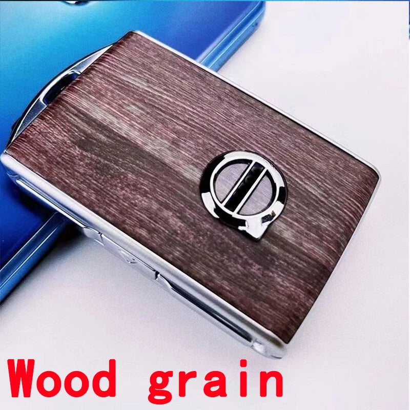 Wood Remote Case Fob Shell Replace Cover for Volvo S60 S90 XC40 XC60 XC90