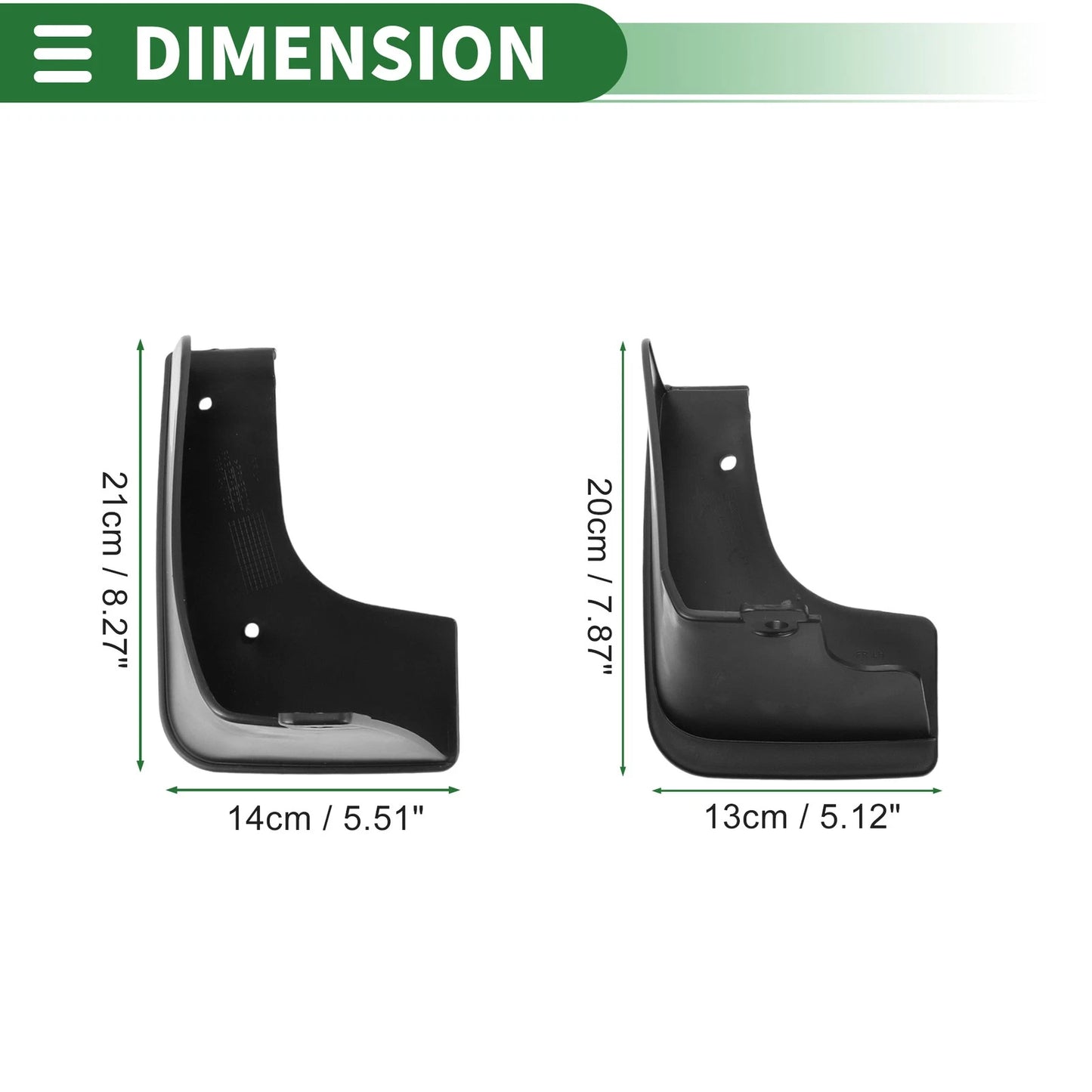 Mud Flaps Splash Guards 1 Set for Nissan Teana (2008-2012)