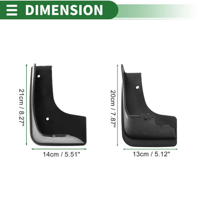 Mud Flaps Splash Guards 1 Set for Nissan Teana (2008-2012)