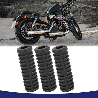 3 x 12mm Dia Gear Shifter Kick Start Lever Rubber for Motorcycle