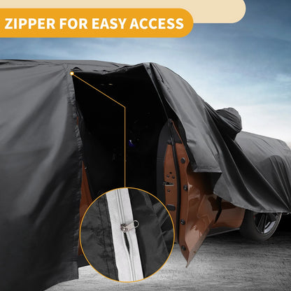 Waterproof All Weather Car Cover for Ford Kuga (2013-2024) Black 210D-PU